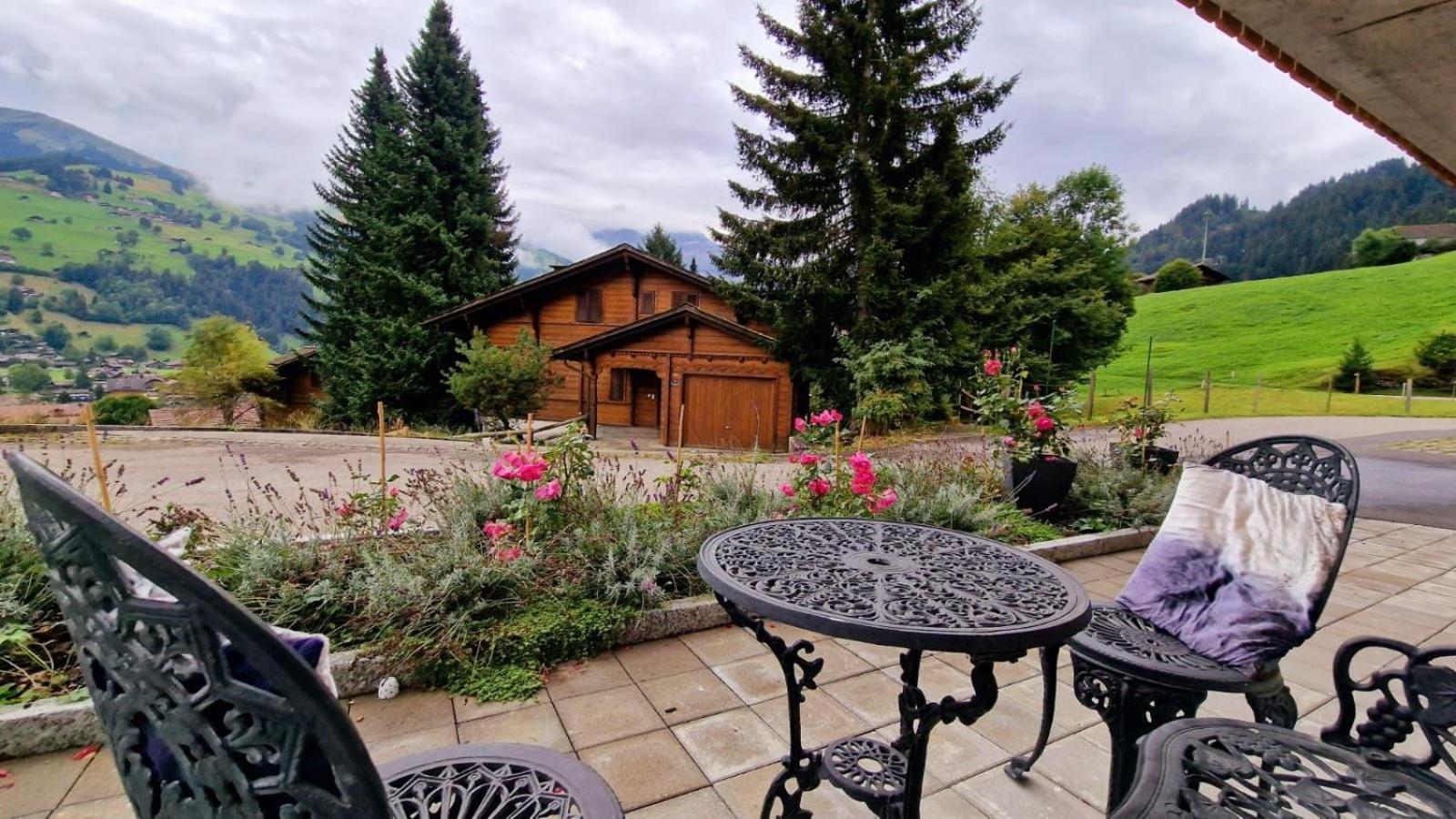 Large Deluxe Studio For 2 - Chalet Lovo Lenk Exterior photo