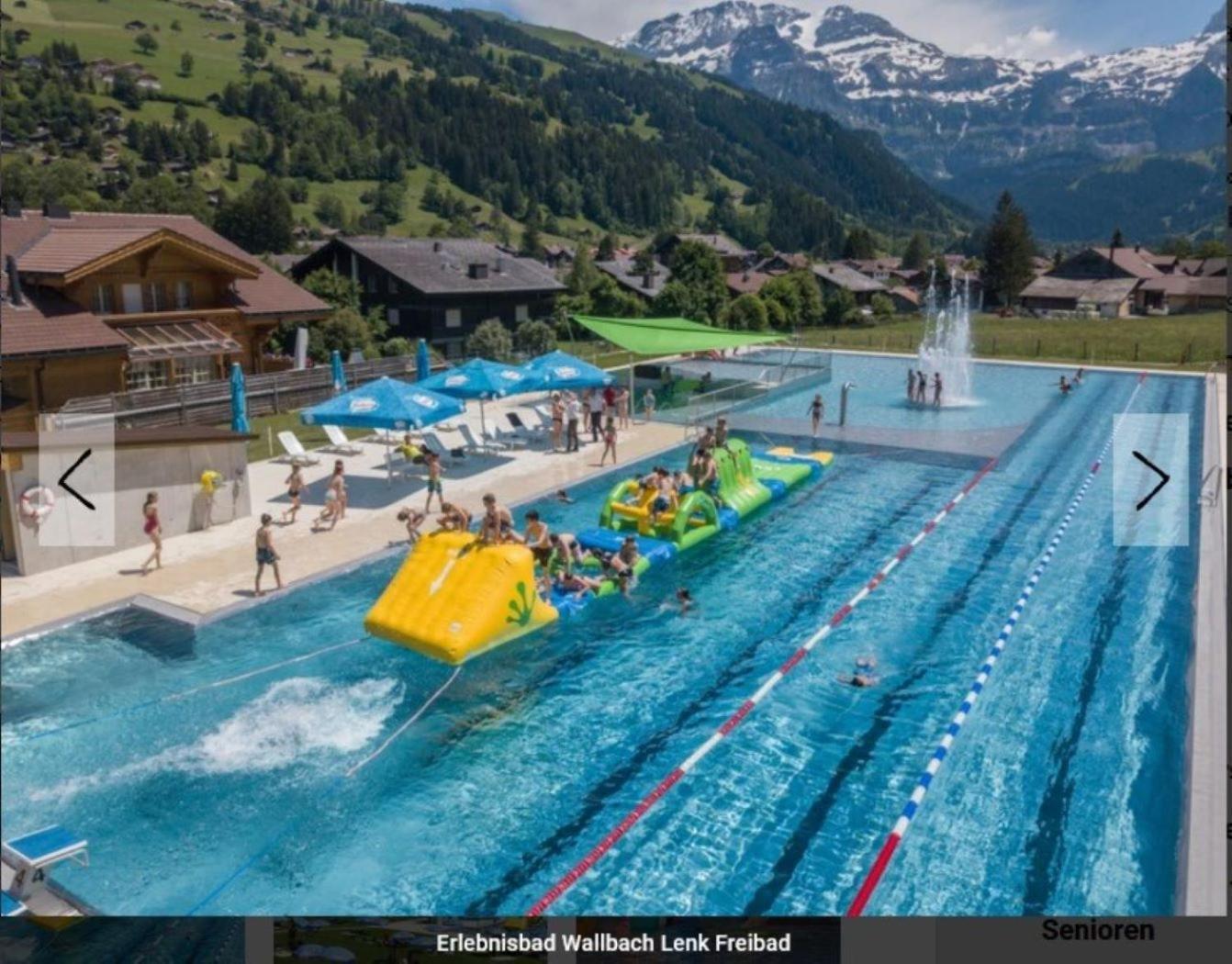 Large Deluxe Studio For 2 - Chalet Lovo Lenk Exterior photo