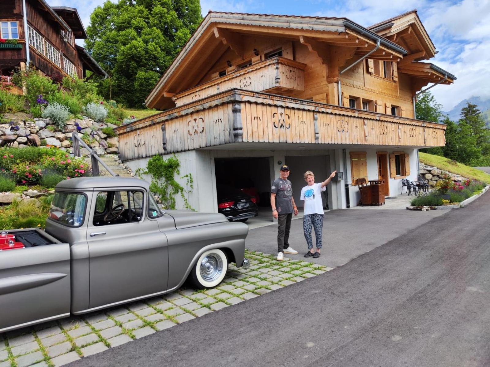 Large Deluxe Studio For 2 - Chalet Lovo Lenk Exterior photo